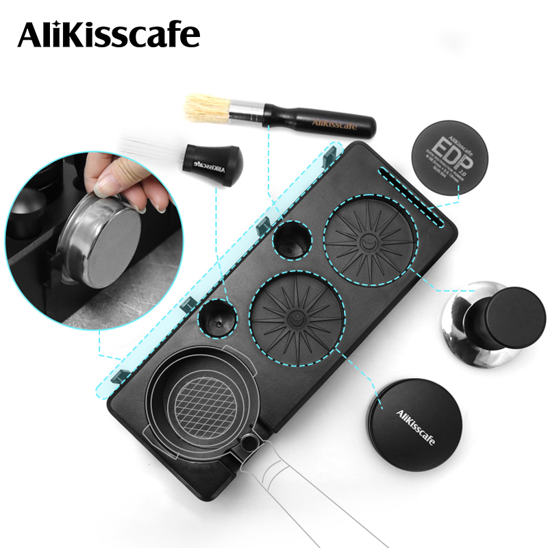 Coffee Equipment Rack - AliKisscafe Coffee Tamping Station Portafilter Holder