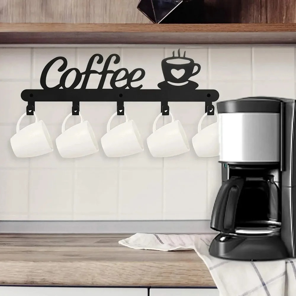 Metal Wall Mounted Coffee Mug  - Coffee Equipment Rack recension och pris