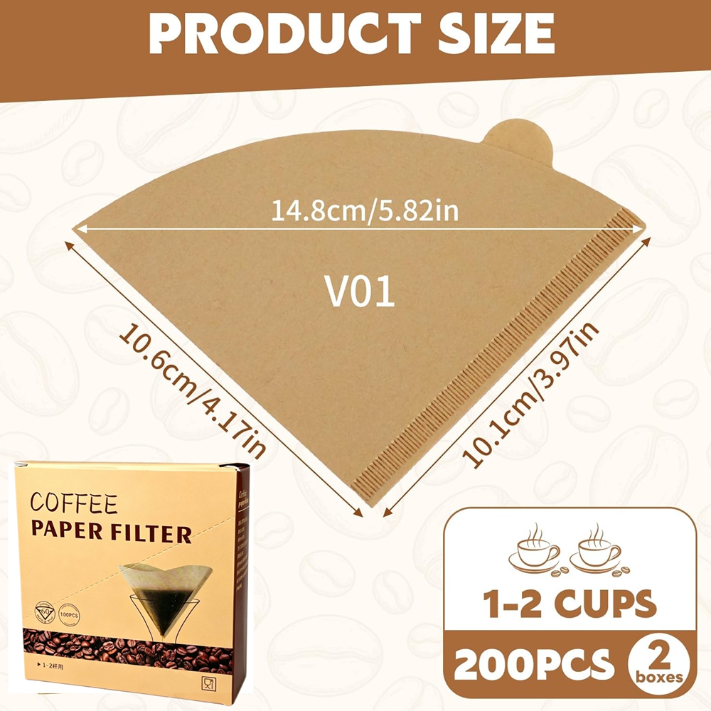 Coffee Filters 200 Count Cone  - Coffee Equipment Distributor recension och pris
