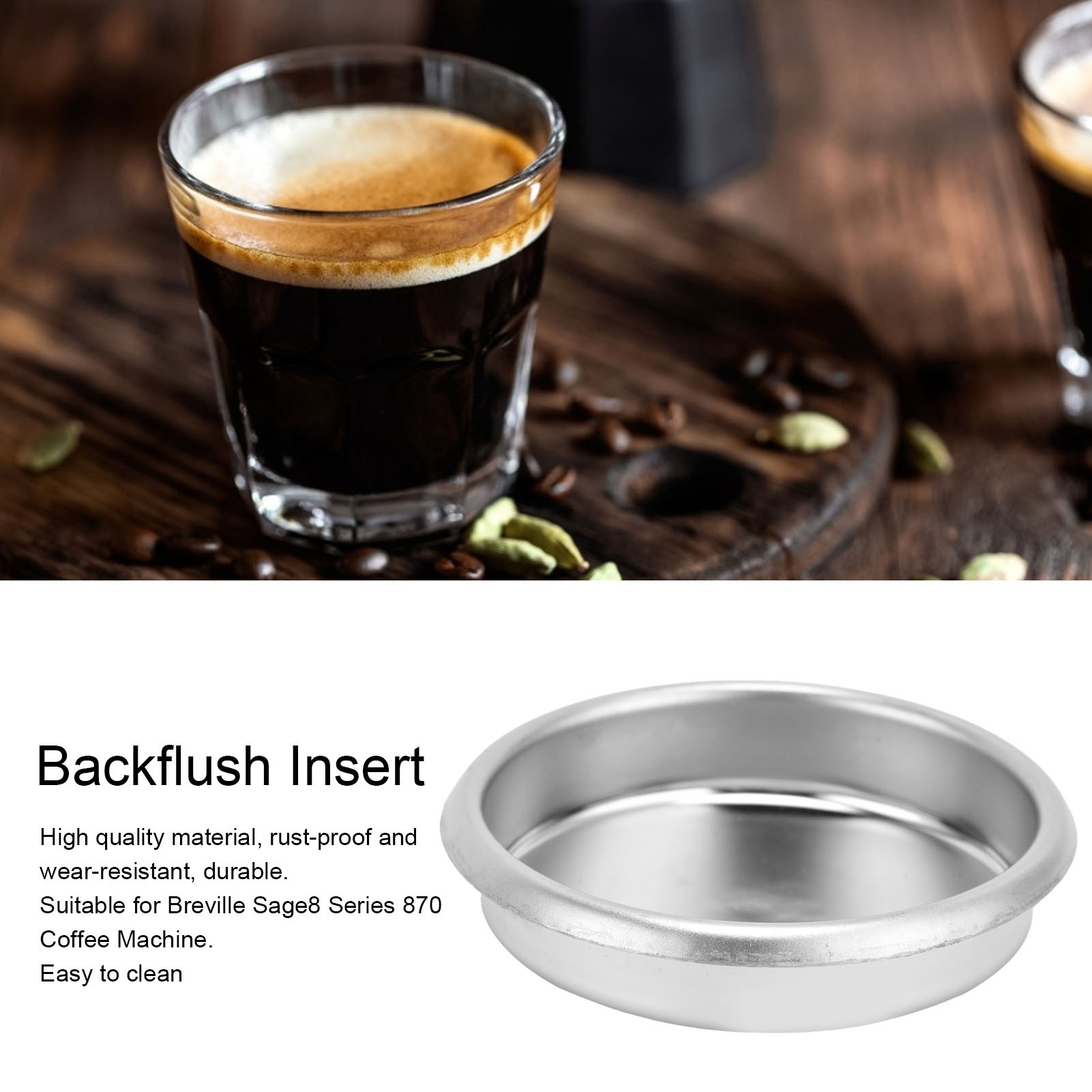 54mm Coffee Machine Stainless  - Blind Filter Disc recension och pris