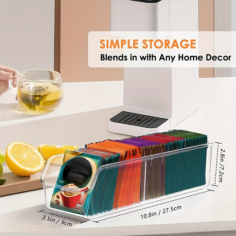 1pc Clear Tea Bag Organizer Bo - Coffee Equipment Organizer recension och pris