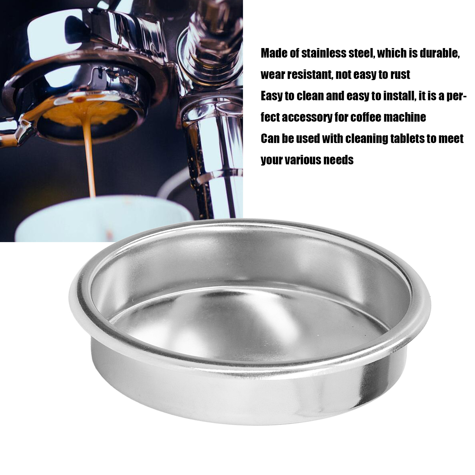 58mm Stainless Steel Backflush - Blind Filter Disc recension och pris