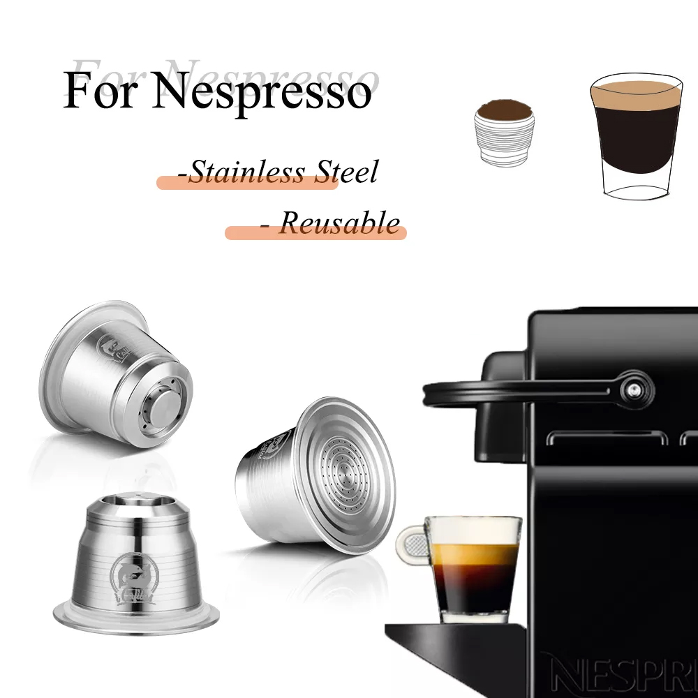 Stainless Steel Reusable Capsu - Coffee Equipment Rack recension och pris