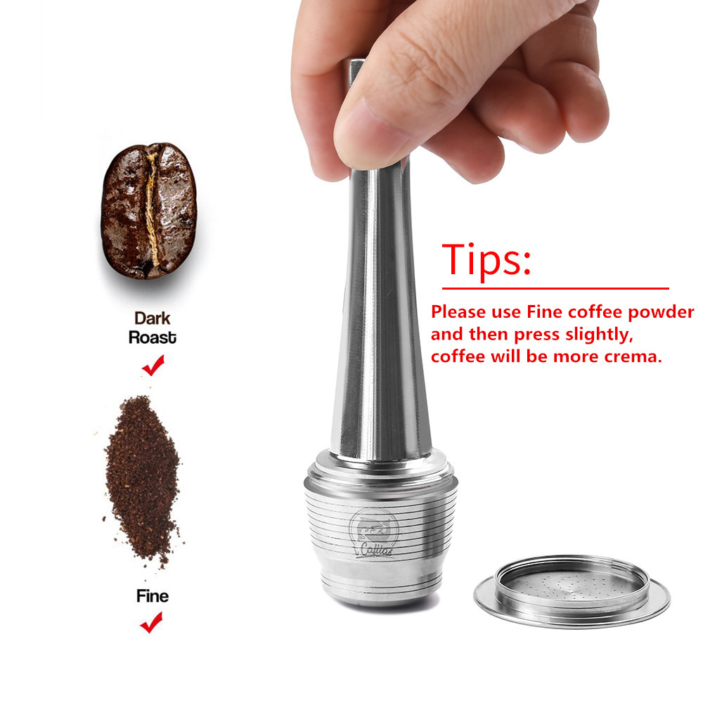 Stainless Steel Reusable Capsu - Coffee Equipment Rack recension och pris