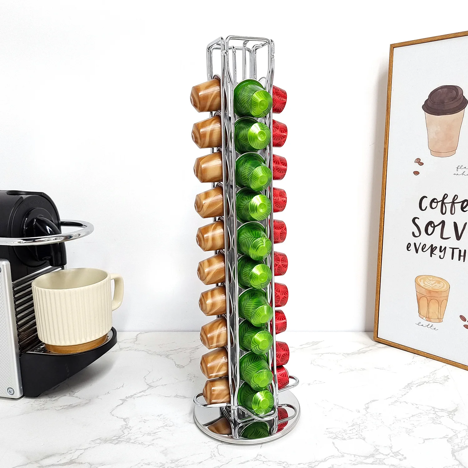 1PC 40 Pod Coffee Capsules Nes - Coffee Equipment Rack recension och pris