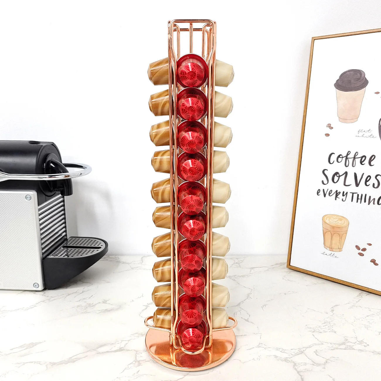 1PC 40 Pod Coffee Capsules Nes - Coffee Equipment Rack recension och pris