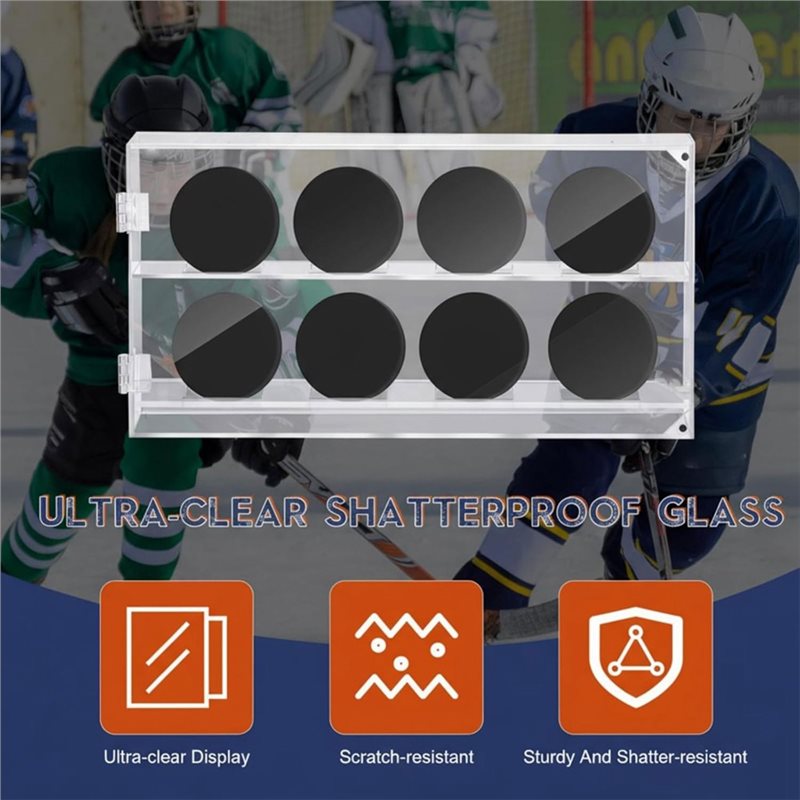 ABUN-Acrylic Hockey Puck Displ - Puck Screen Mesh recension och pris