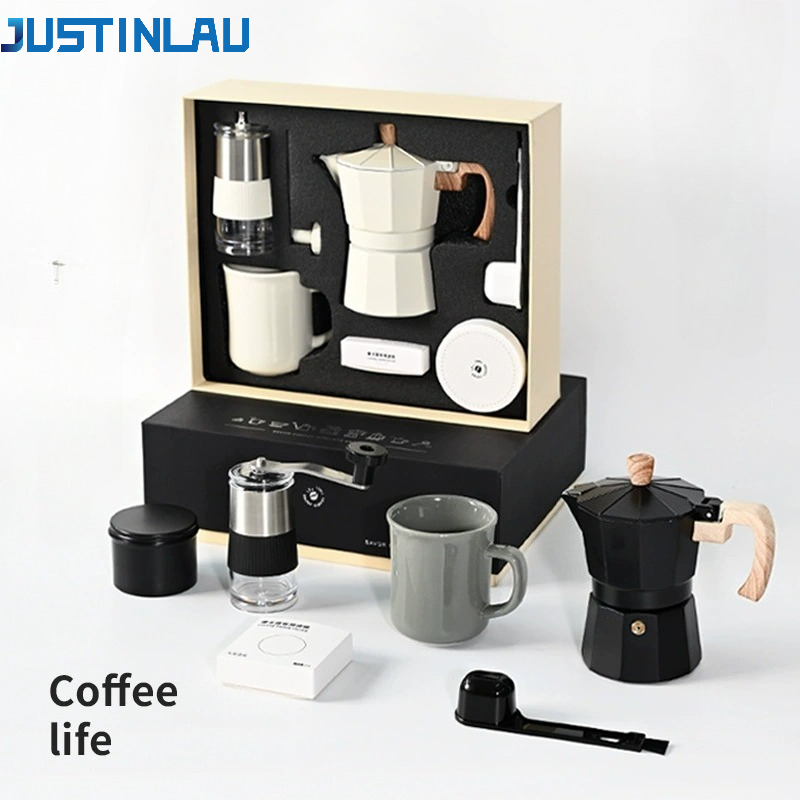 JUSTINLAU Manual Coffee Grinde - Coffee Equipment Gift Set recension och pris