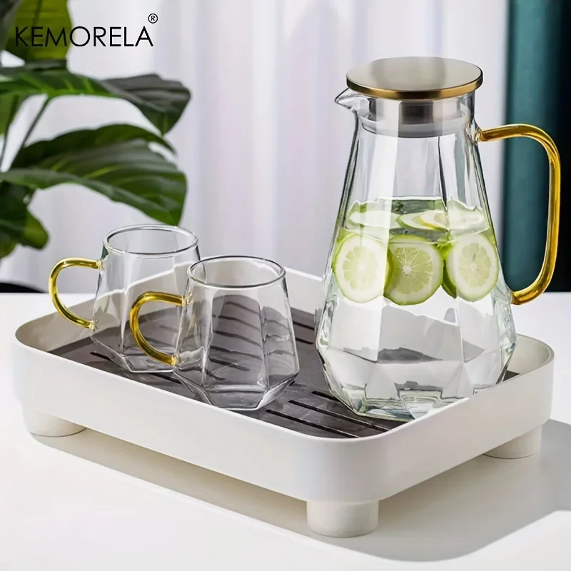 1PCS Diamond Texture Glass Tea - Coffee Equipment Home recension och pris