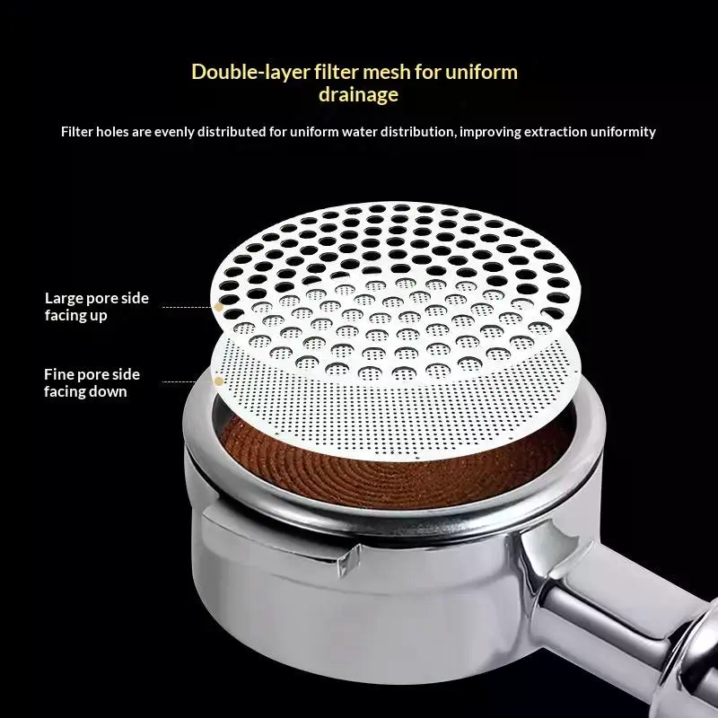 51/53/58mm Reusable Coffee Puc - Puck Screen Mesh recension och pris